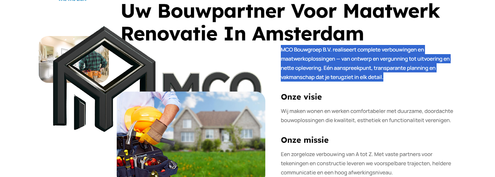 MCO BOUWGROEP B.V.