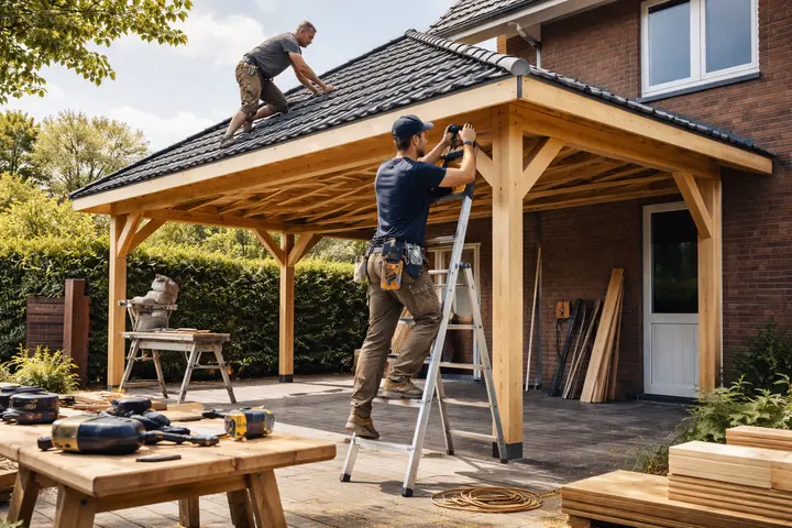 Houten Carport Plaatsen