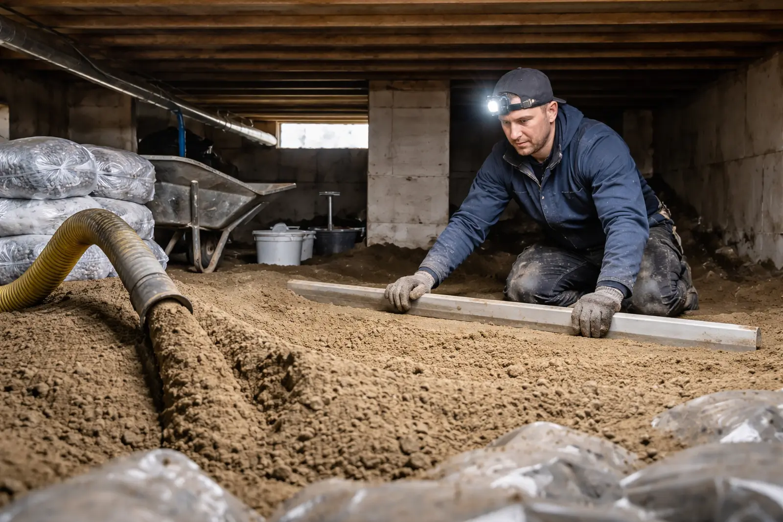 Kruipruimte ophogen