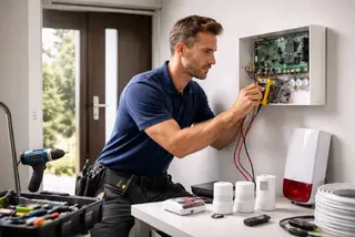 Installeren Bekabeld Uitgebreid Alarmsysteem