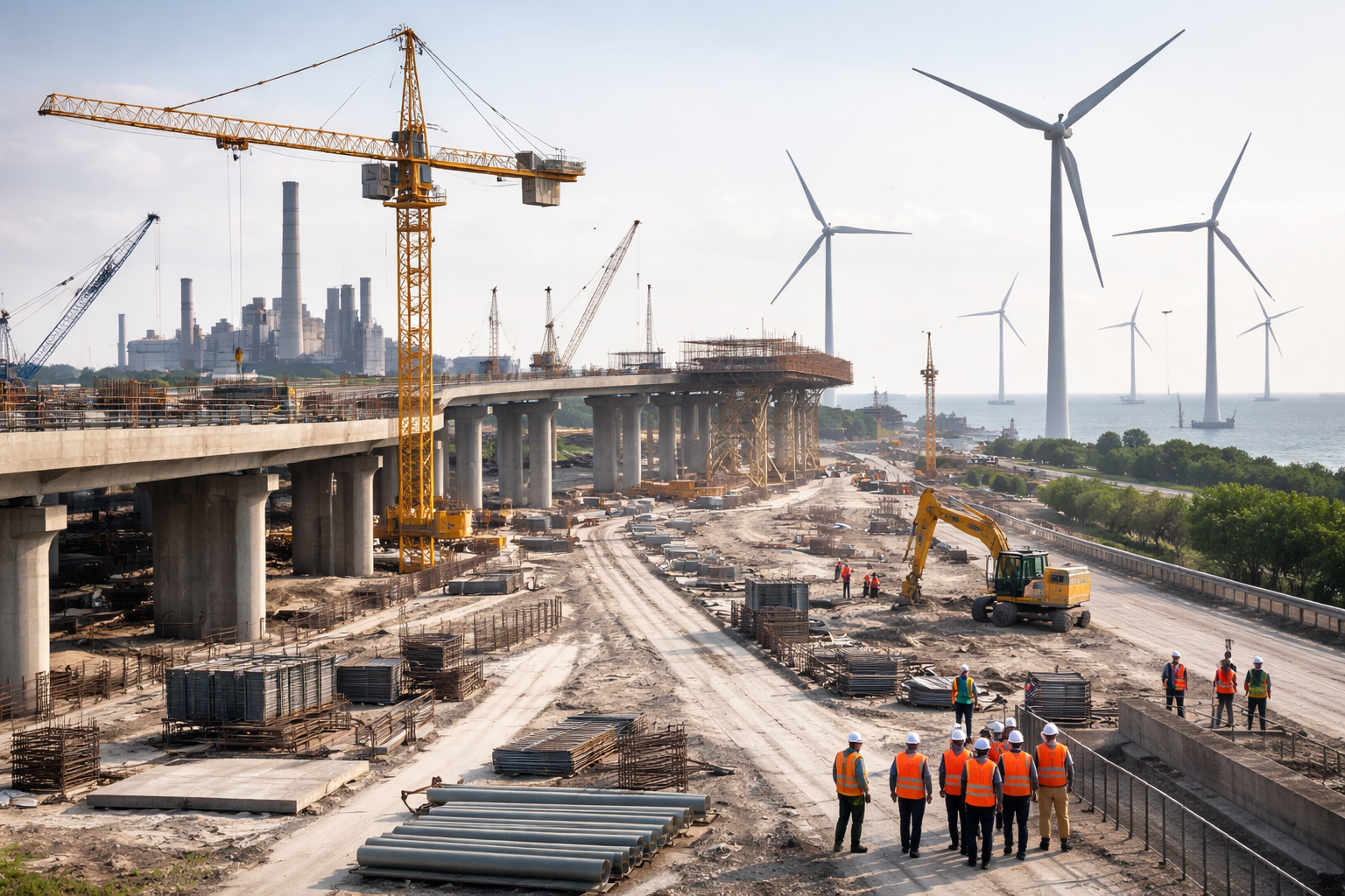 Bouwsector rekent op gematigde groei tot 2029, vooral door infra en energie