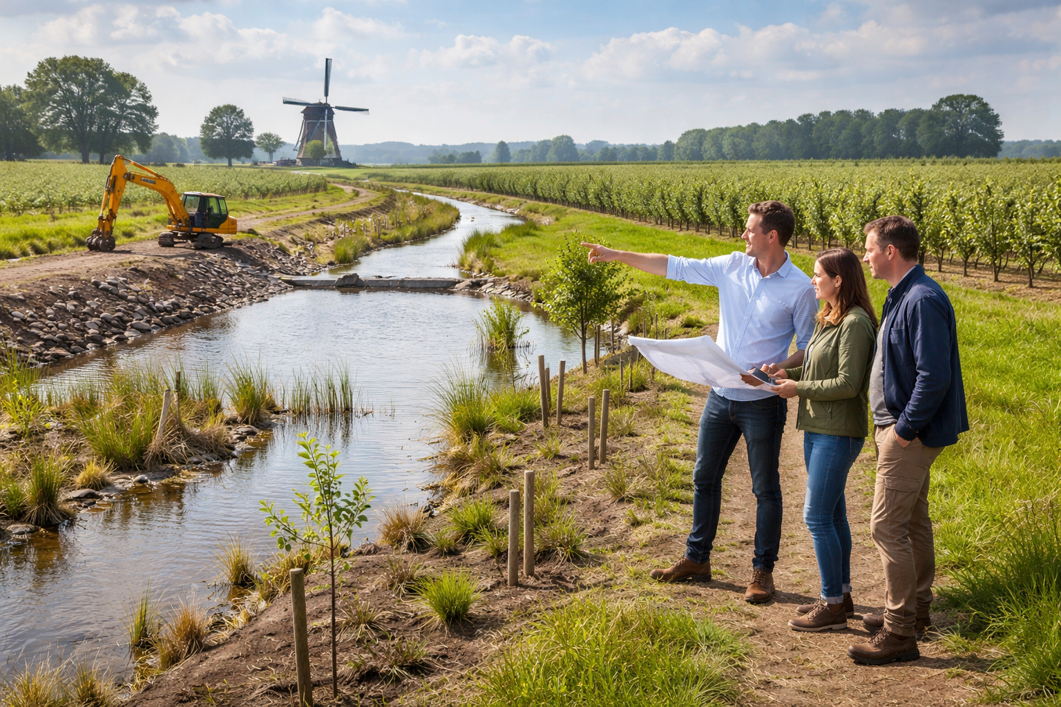 Waterschap Rivierenland start met water- en klimaatmaatregelen binnen Regio Deal FruitDelta