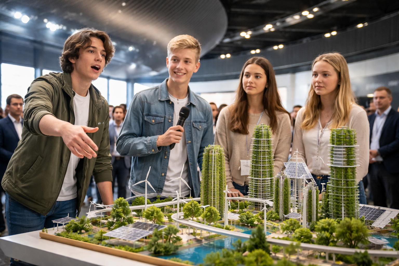 Scholieren presenteren oplossingen voor stad van de toekomst in Eindhoven
