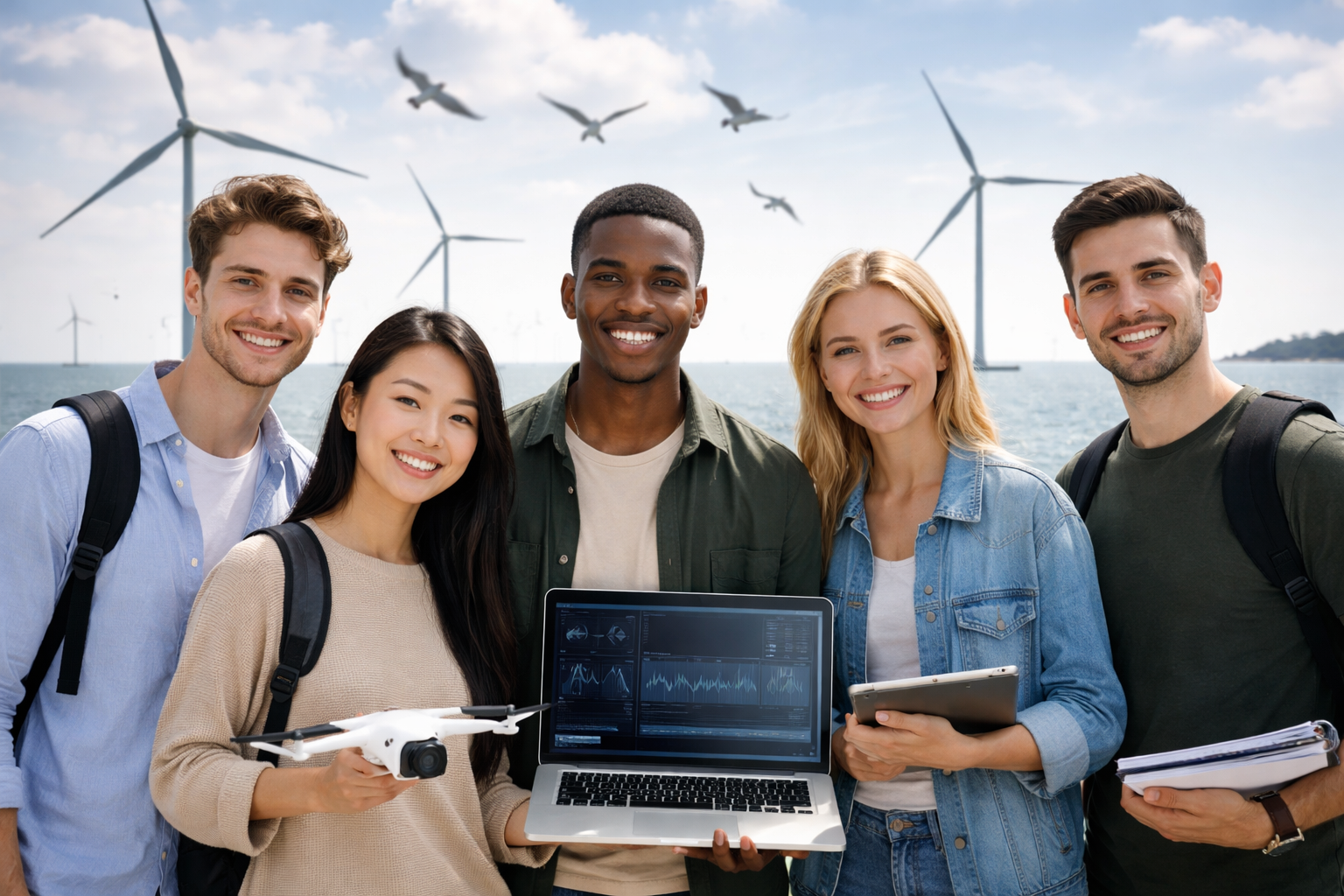 Vijf studententeams naar finale AI Cup 2026 met oplossing voor vogels en windparken