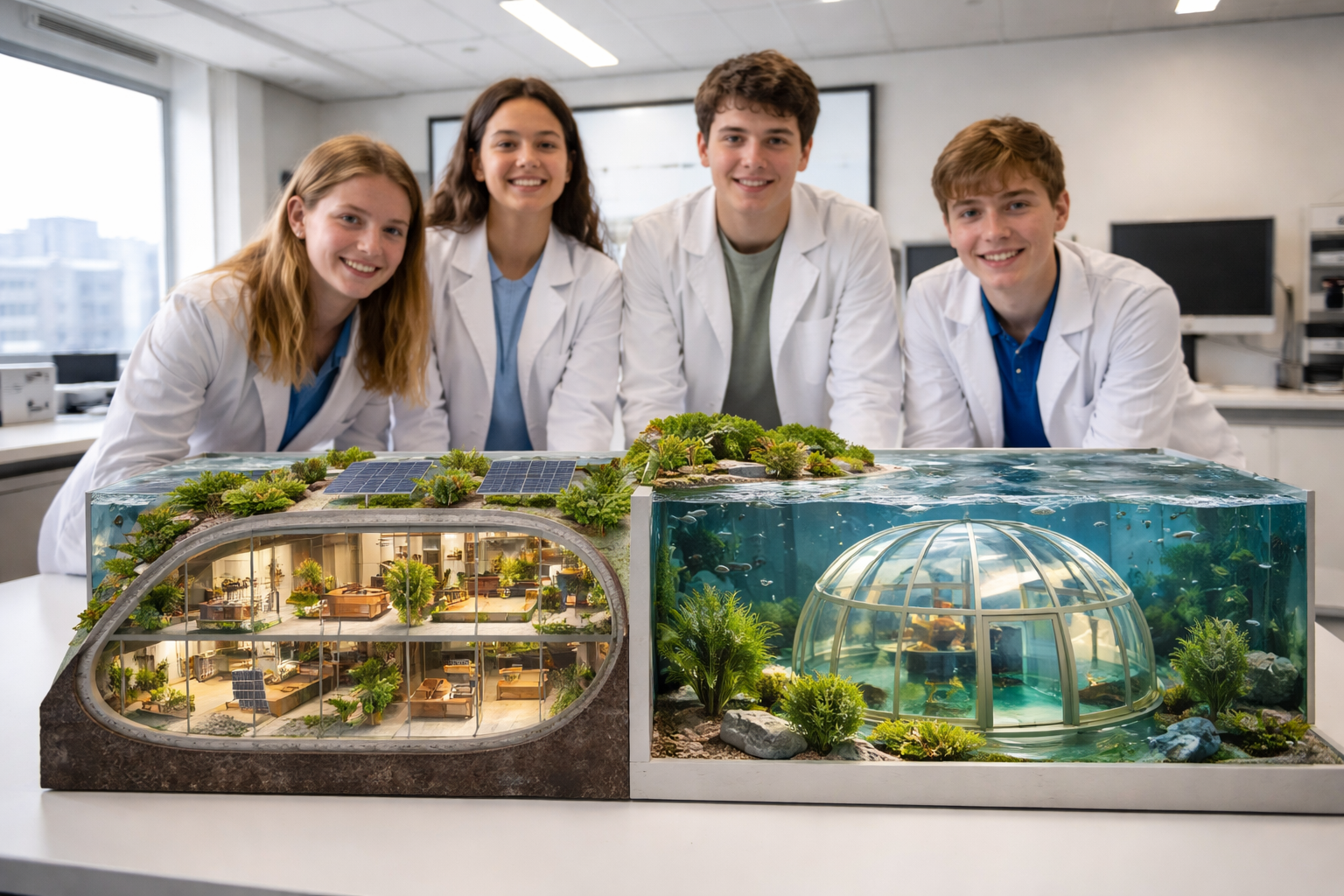 Belgische school wint Artcadia met ontwerp voor wonen onder grond of water