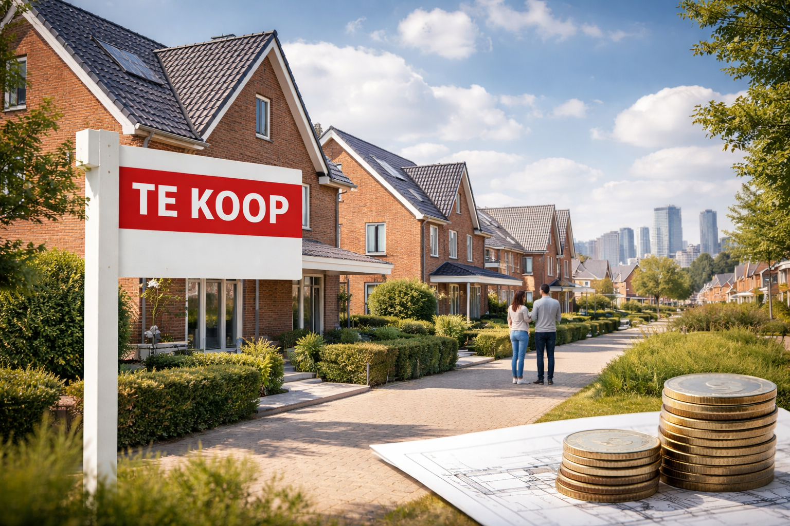 Meer woningen te koop en minder snelle prijsstijging op de Nederlandse woningmarkt