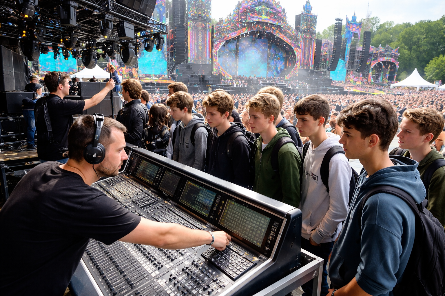 Techniekdag bij Intents Festival: Brabantse scholieren maken kennis met de techniek achter live events