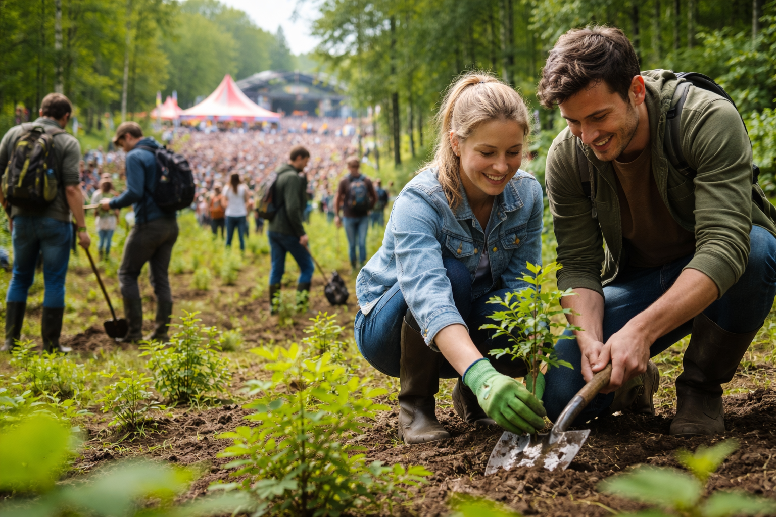 Weeztix en Trees for All: met festivals 20.000 bomen bij elkaar geplant