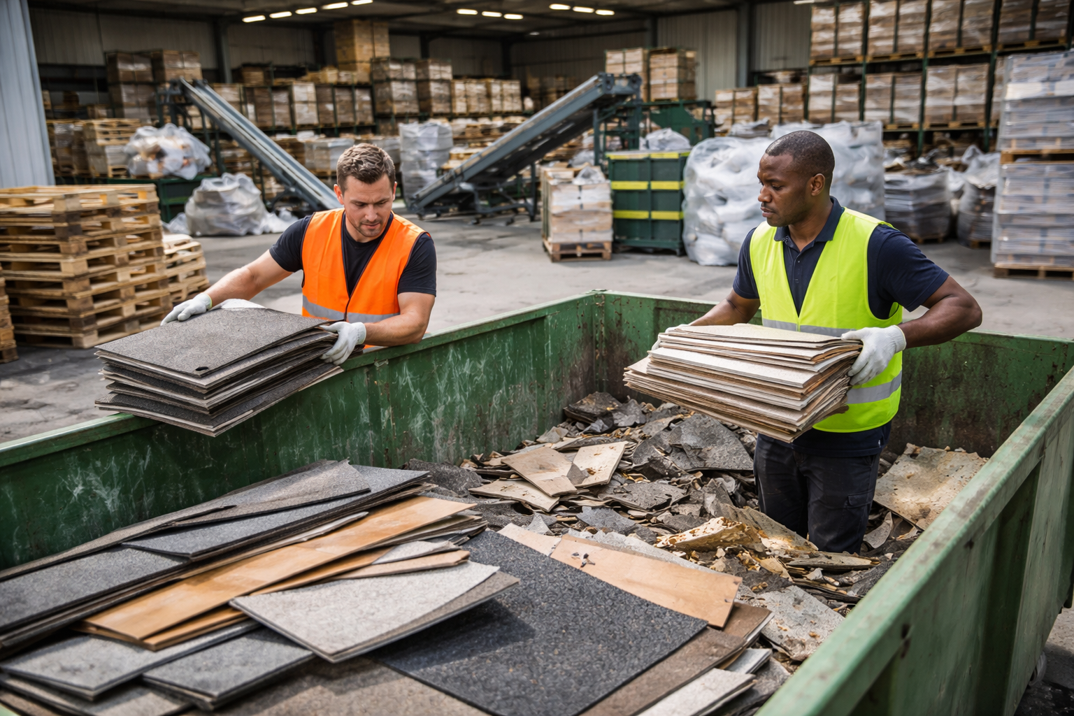Oude vloeren vaker terug in de kringloop: recycling bij vloervervanging
